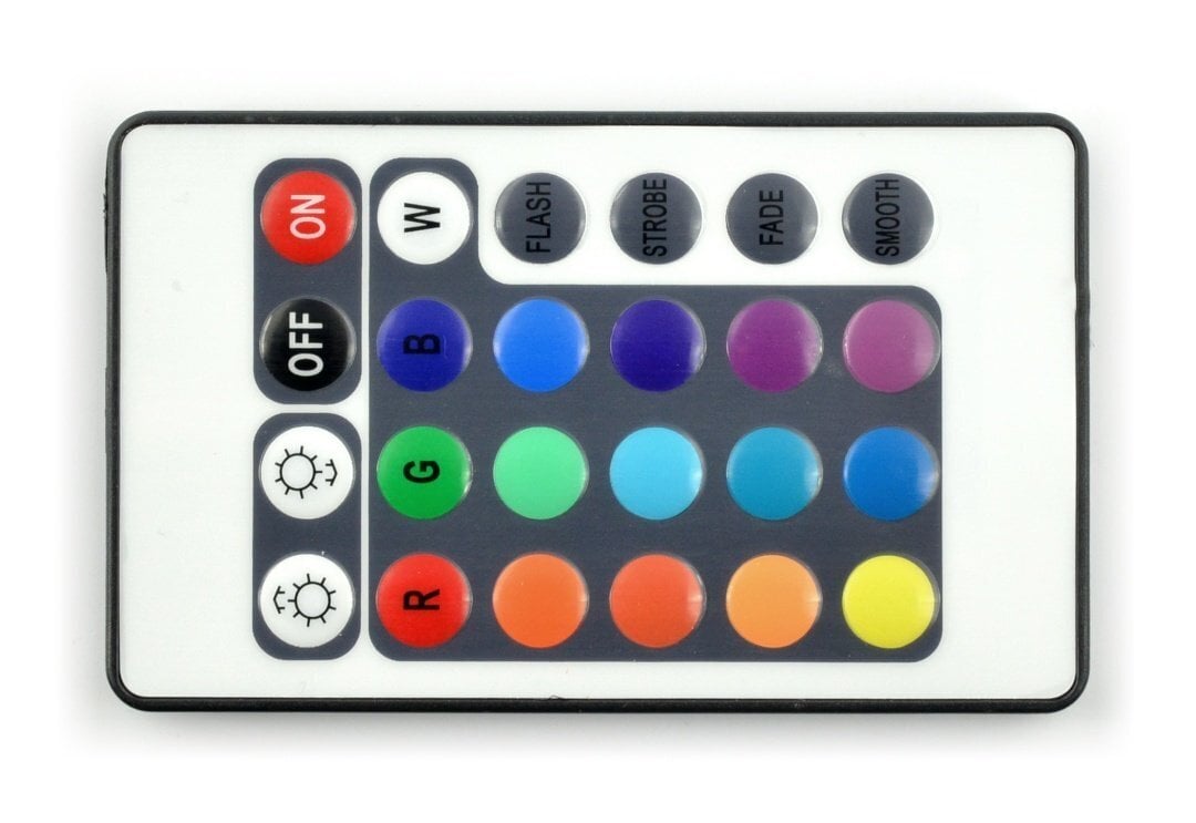 LED RGB juostos valdiklis su IR nuotolinio valdymo pulteliu - 24 mygtukai kaina ir informacija | LED juostos | pigu.lt