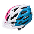 Велосипедный шлем Meteor Marven, синий/розовый/белый цвет, размер L (58-61 см)