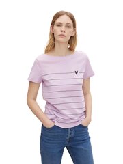 Moteriški Tom Tailor marškinėliai 1030420*28804, violetinės spalvos 4065308027377 kaina ir informacija | Marškinėliai moterims | pigu.lt