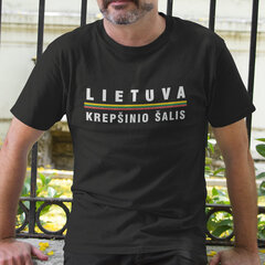 Marškinėliai Lietuva - krepšinio šalis kaina ir informacija | Originalūs marškinėliai | pigu.lt