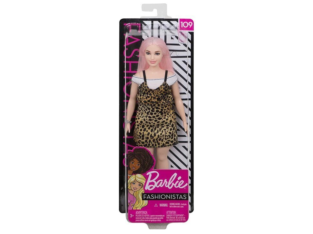 Lėlė Barbie Fashionistas, rožiniais plaukais цена и информация | Žaislai mergaitėms | pigu.lt