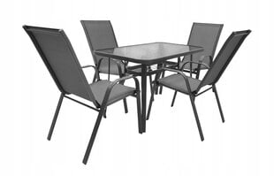 Комплект уличной мебели Barbados Duo 120/4, серый цена и информация | Комплекты уличной мебели | pigu.lt