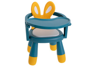 Kėdė su stalu maitinimui ir žaidimams, mėlyna kaina ir informacija | Žaislai kūdikiams | pigu.lt
