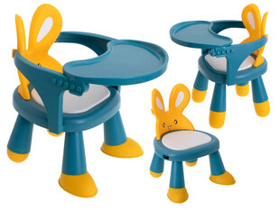 Стул со столом для еды и игр, синий цена и информация | Игрушки для малышей | pigu.lt