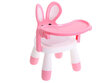 Kėdė su stalu maitinimui ir žaidimams, rožinės spalvos kaina ir informacija | Žaislai kūdikiams | pigu.lt