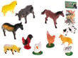 Ūkio gyvūnų figūrėlių rinkinys, 12 vnt kaina ir informacija | Žaislai berniukams | pigu.lt