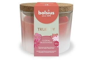 Bolsius ароматическая свеча с пробкой True Joy, 6,6x8,3 см, цветочный аромат цена и информация | Подсвечники, свечи | pigu.lt