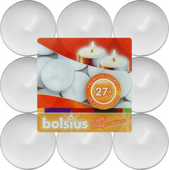 Чайные свечи Bolsius, 27 шт. цена и информация | Подсвечники, свечи | pigu.lt