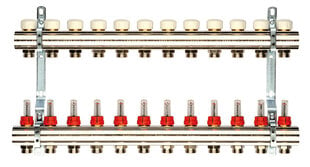 Reguliuojamas kolektorius 7 žiedų (su debitomačiais) General Fittings kaina ir informacija | General Fittings Santechnika, remontas, šildymas | pigu.lt