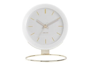 Часы настольные Globe L ø21 см, белые цена и информация | Часы | pigu.lt