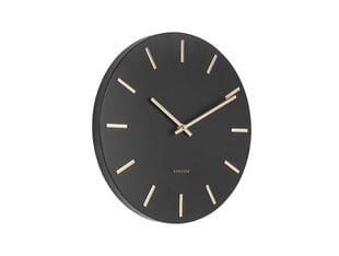 Laikrodis sieninis Charm Small ø30 cm, juodas kaina ir informacija | Laikrodžiai | pigu.lt