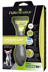 FURminator deShedding гребень XS для короткошерст. собак цена и информация | Средства по уходу за животными | pigu.lt