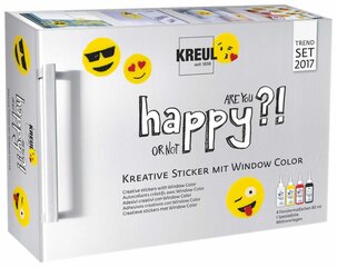 Kомплект красок для стекла, Kreul Happyset цена и информация | Принадлежности для рисования, лепки | pigu.lt