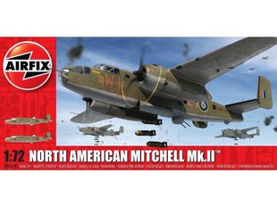 Сборная пластиковая модель Airfix - North American Mitchell Mk.II, 1/72, A06018 цена и информация | Конструкторы и кубики | pigu.lt