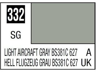 Краска Mr.Hobby Mr.Color C-332 Light Aircraft Gray BS381C 627, 10ml цена и информация | Принадлежности для рисования, лепки | pigu.lt