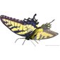 Metalinis 3D konstruktorius Tiger Swallowtail цена и информация | Konstruktoriai ir kaladėlės | pigu.lt