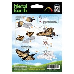 Metalinis 3D konstruktorius Tiger Swallowtail цена и информация | Конструкторы и кубики | pigu.lt