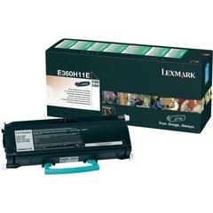 Kasetės rašaliniams spausdintuvams Lexmark E360H11E Toner BK kaina ir informacija | Kasetės rašaliniams spausdintuvams | pigu.lt