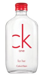 Tualetinis vanduo Calvin Klein CK One Red Edition For Her EDT moterims 100 ml kaina ir informacija | Kvepalai moterims | pigu.lt