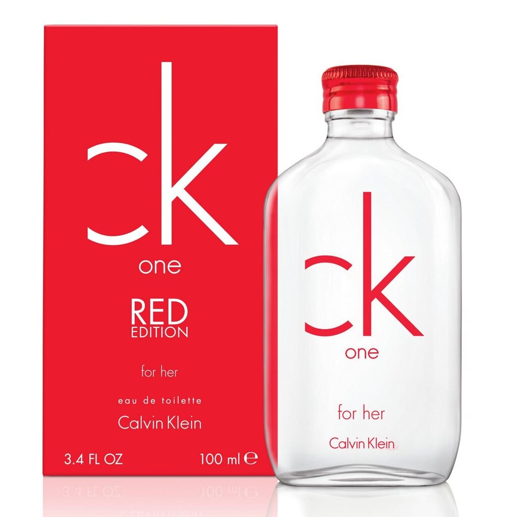 Tualetinis vanduo Calvin Klein CK One Red Edition For Her EDT moterims 100 ml kaina ir informacija | Kvepalai moterims | pigu.lt