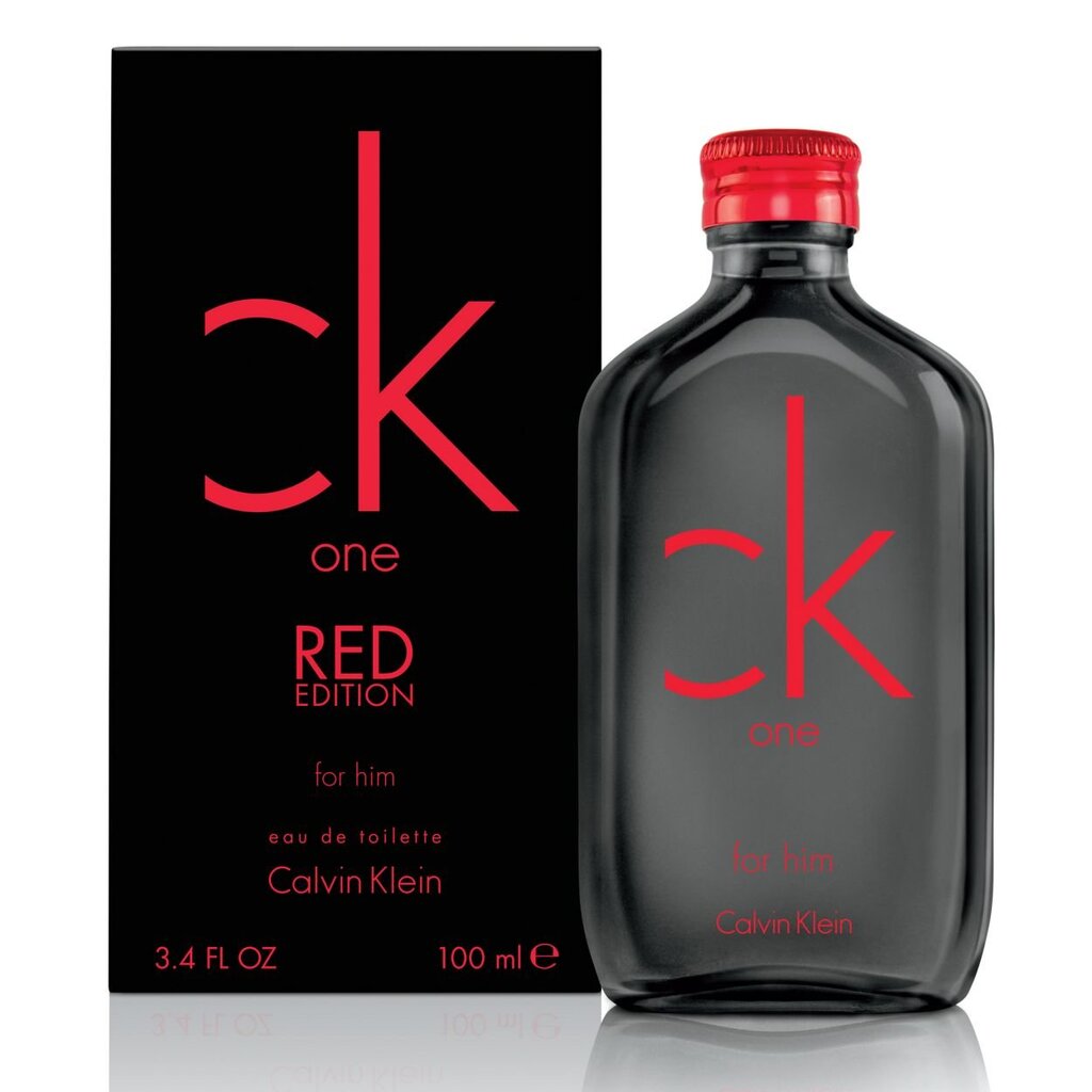 Tualetinis vanduo Calvin Klein CK One Red Edition For Him EDT vyrams 100 ml kaina ir informacija | Kvepalai vyrams | pigu.lt