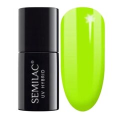 Hibridinis nagų lakas Semilac 564 Neon Lime, 7 ml kaina ir informacija | Nagų lakai, stiprintojai | pigu.lt