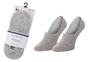 Женские носки TOMMY HILFIGER, 2 пары, серые 383024001 758 14392 цена и информация | Женские носки | pigu.lt