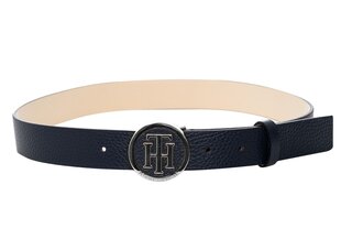 Moteriškas diržas Tommy Hilfiger TH ROUND BUCKLED BELT 3.0, juodas AW0AW05366 002 25144 kaina ir informacija | Moteriški diržai | pigu.lt