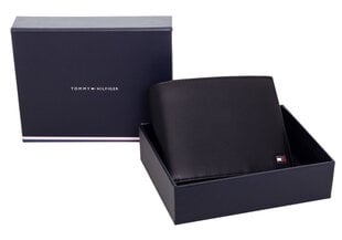 Vyriška piniginė Tommy Hilfiger ETON TRIFOLD JUODA AM0AM00657 002 35699 kaina ir informacija | Vyriškos piniginės, kortelių dėklai | pigu.lt