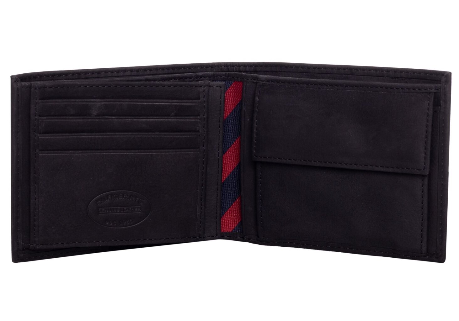 Vyriška piniginė Tommy Hilfiger JOHNSON TRIFOLD BLACK AM0AM00665 002 35712 kaina ir informacija | Vyriškos piniginės, kortelių dėklai | pigu.lt