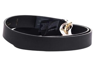 Moteriškas diržas Tommy Hilfiger LOGO BELT 2.5 cm, juodas AW0AW08554 CJM 20758 kaina ir informacija | Moteriški diržai | pigu.lt