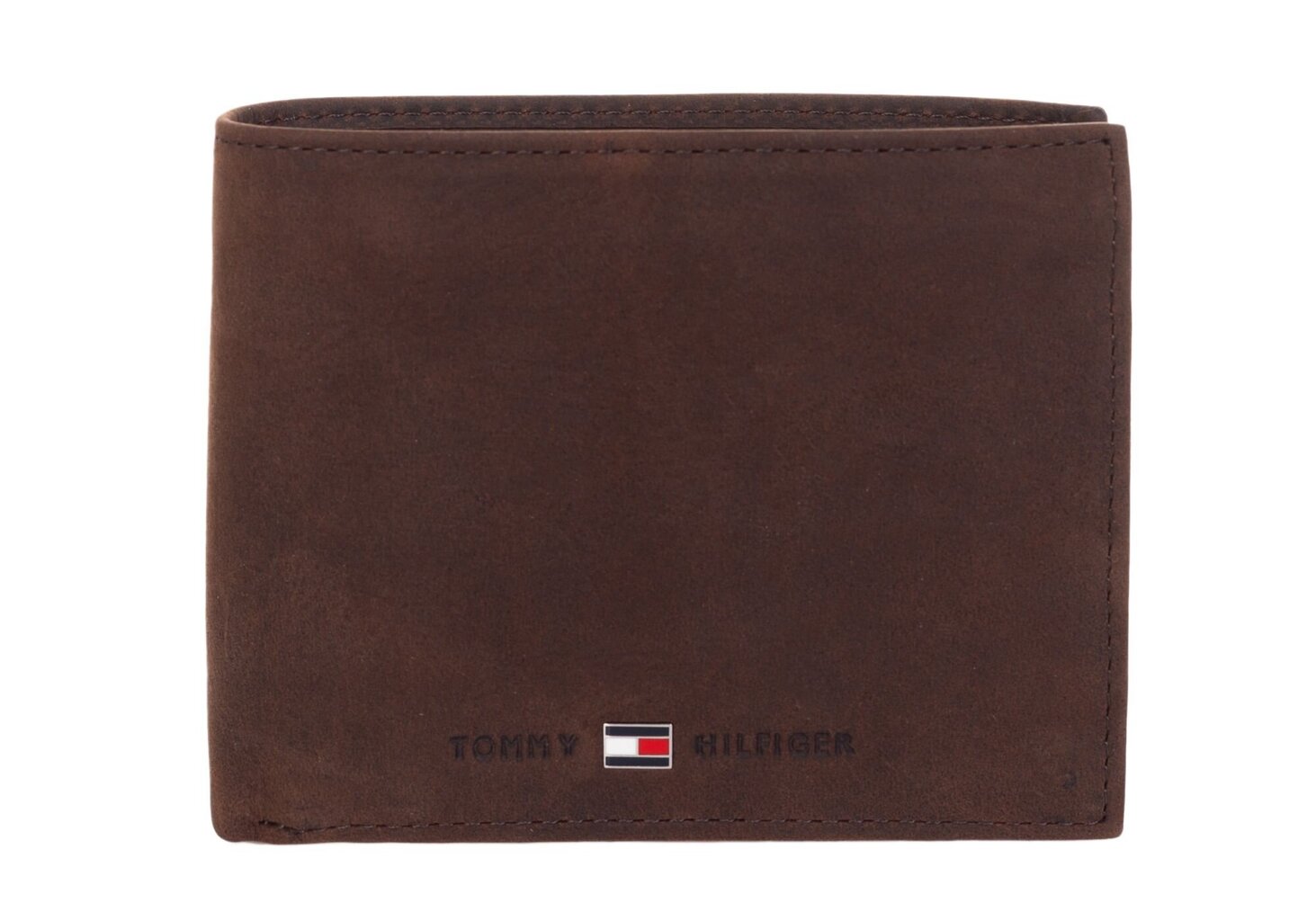 Vyriška piniginė Tommy Hilfiger JOHNSON CC FLAP AND COIN POCKET BROWN AM0AM00660 041 35702 kaina ir informacija | Vyriškos piniginės, kortelių dėklai | pigu.lt