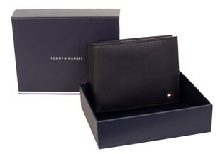 Vyriška piniginė Tommy Hilfiger ETON CC AND COIN POCKET JUODA AM0AM00651 002 35697 kaina ir informacija | Vyriškos piniginės, kortelių dėklai | pigu.lt