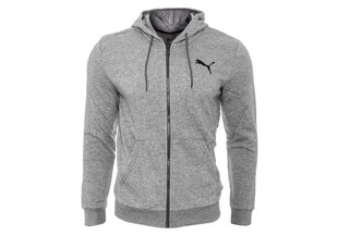 Мужская толстовка с капюшоном Puma ESS SMALL LOGO FZ HOODIE, серая 586704 53 25689 цена и информация | Футболка мужская | pigu.lt