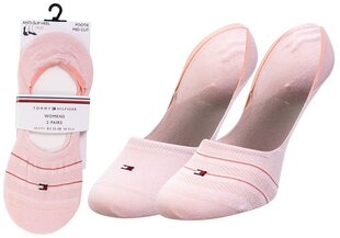 Tommy Hilfiger Footie Moteriškos kojinės, 2 poros, rožinės spalvos 100002819 003 27562 39-42 kaina ir informacija | Moteriškos kojinės | pigu.lt