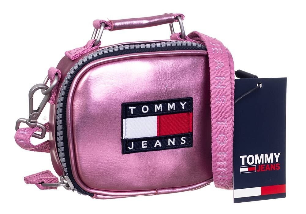 Moteriška rankinė Tommy Hilfiger MINI TJW HERITAGE NANO BAG ROŽINĖ AW0AW09887 TOU 37806 kaina ir informacija | Moteriškos rankinės | pigu.lt