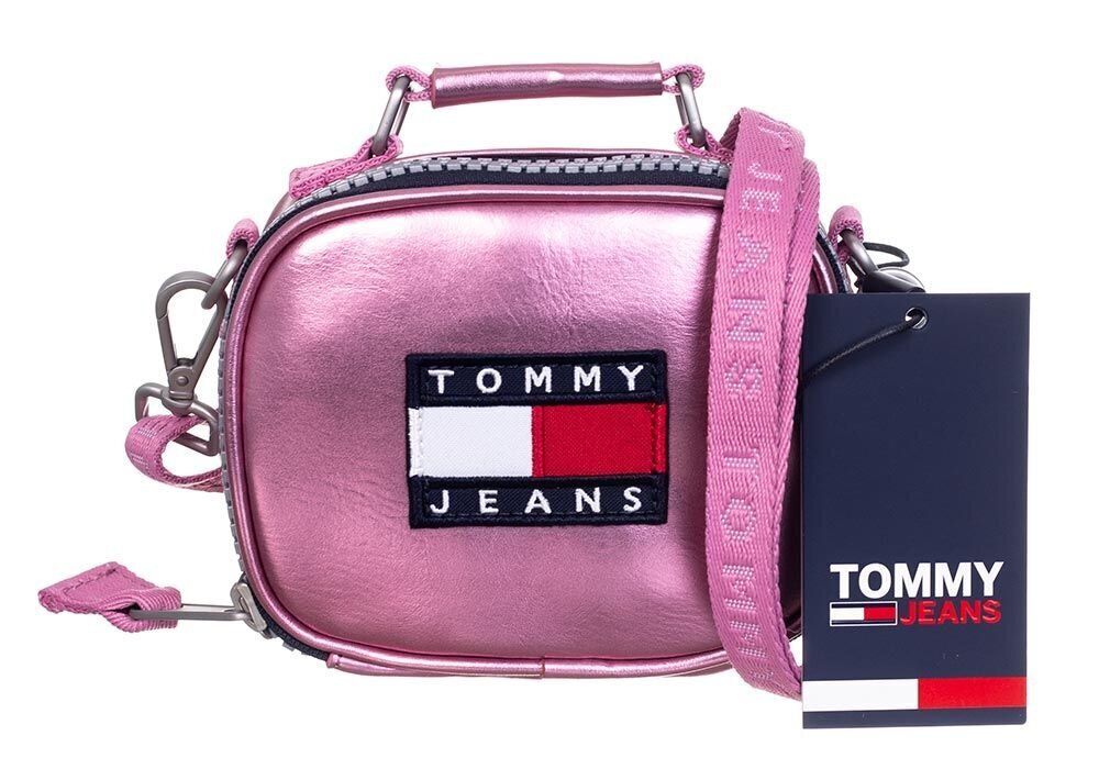 Moteriška rankinė Tommy Hilfiger MINI TJW HERITAGE NANO BAG ROŽINĖ AW0AW09887 TOU 37806 kaina ir informacija | Moteriškos rankinės | pigu.lt