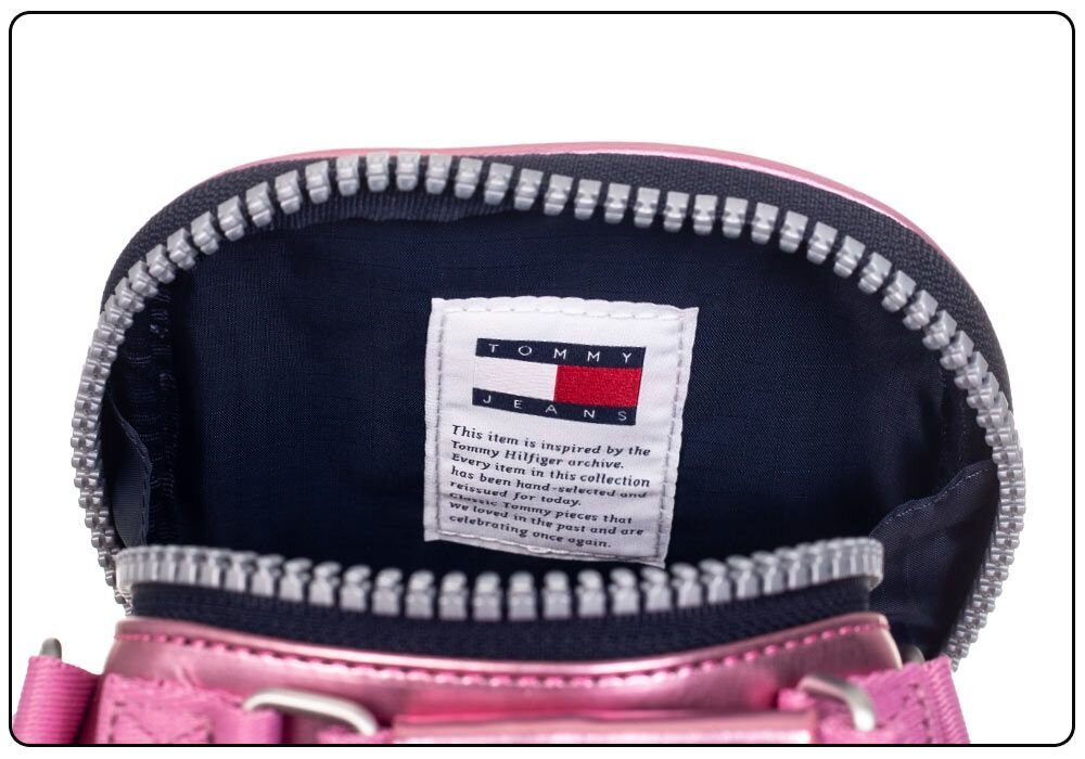 Moteriška rankinė Tommy Hilfiger MINI TJW HERITAGE NANO BAG ROŽINĖ AW0AW09887 TOU 37806 kaina ir informacija | Moteriškos rankinės | pigu.lt