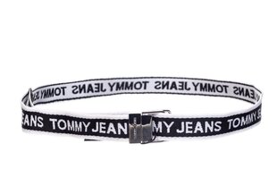 Moteriškas diržas Tommy Hilfiger 2,5 cm TJW MINI LOGO TAPE BELT JUODAS AW0AW09753 BDS 28568 kaina ir informacija | Moteriški diržai | pigu.lt