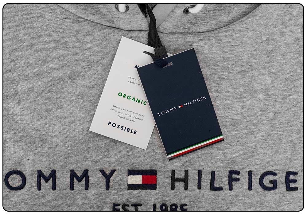 Vyriškas džemperis Tommy Hilfiger CORE TOMMY LOGO HOODY, pilkas MW0MW10752 501 28236 цена и информация | Vyriški marškinėliai | pigu.lt