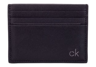 Мужской кошелек Calvin Klein SMOOTH CK CARDHOLDER BLACK K50K504298 001 35817 цена и информация | Мужские кошельки | pigu.lt