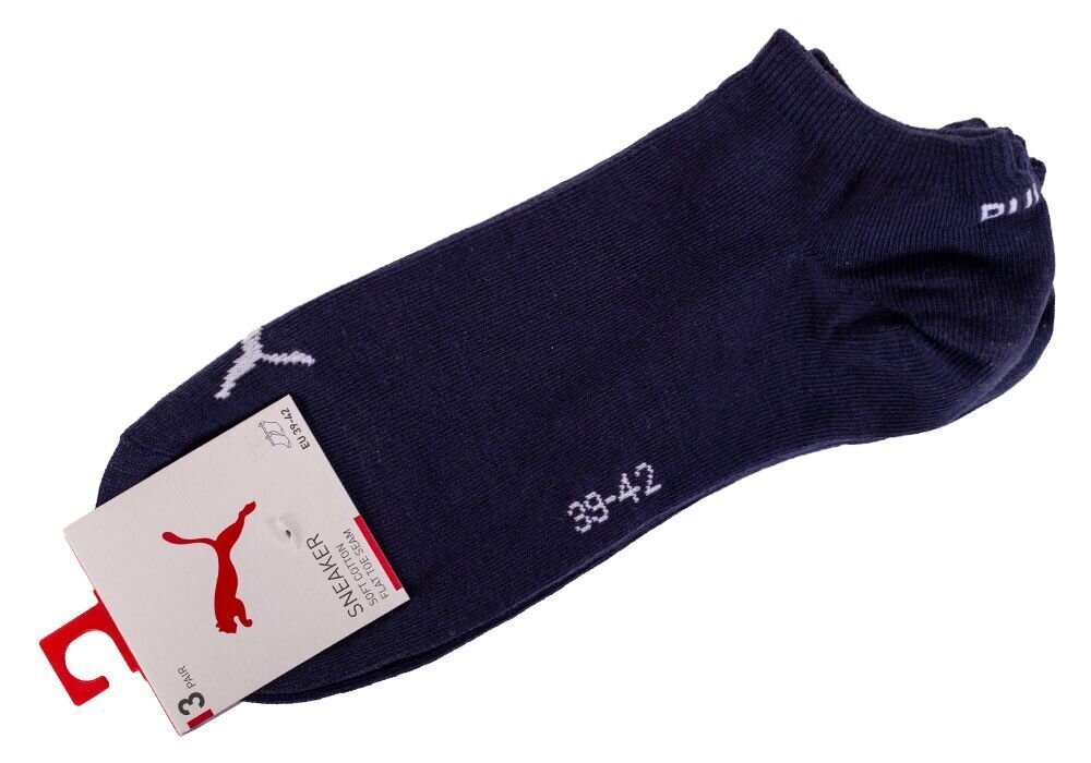 Moteriškos kojinės PUMA, 3 poros, TAMSIAI MĖLYNOS 906807 27 30665 цена и информация | Moteriškos kojinės | pigu.lt