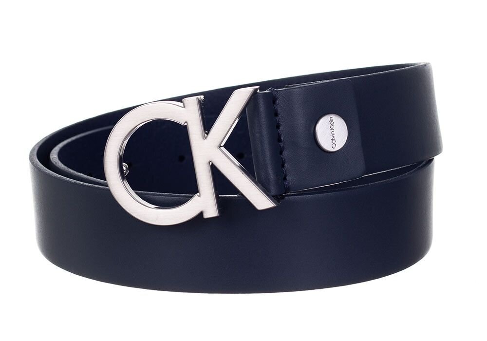 Vyriškas diržas CALVIN KLEIN, 3,5 cm CK ADJ. BUCKLE BELT NAVY K50K502119 411 31116 kaina ir informacija | Vyriški diržai | pigu.lt