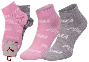 Moteriškos kojinės, Puma, 2 poros, rožinės/pilkos 907948 04 38198 kaina ir informacija | Moteriškos kojinės | pigu.lt
