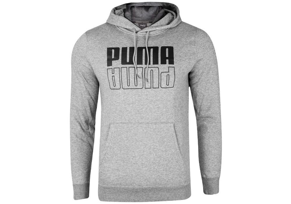 Džemperis vyrams Puma Power Hoodie 589409 03 38143, pilkas цена и информация | Sportinė apranga vyrams | pigu.lt