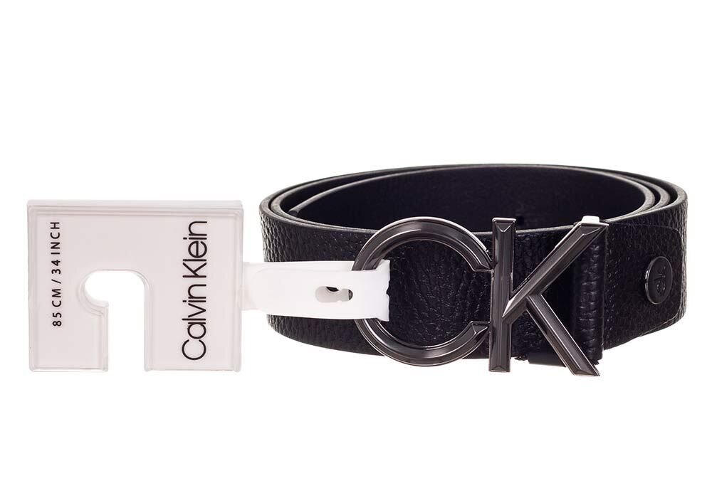 Vyriškas diržas CALVIN KLEIN ADJ CK SPIKED METAL PB 35 mm, juodas K50K507558 BAX 31542 kaina ir informacija | Vyriški diržai | pigu.lt