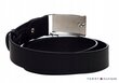 Vyriškas diržas TOMMY HILFIGER PLAQUE BELT ADJ 3,5 cm, juodas, AM0AM01995 002 41627 kaina ir informacija | Vyriški diržai | pigu.lt