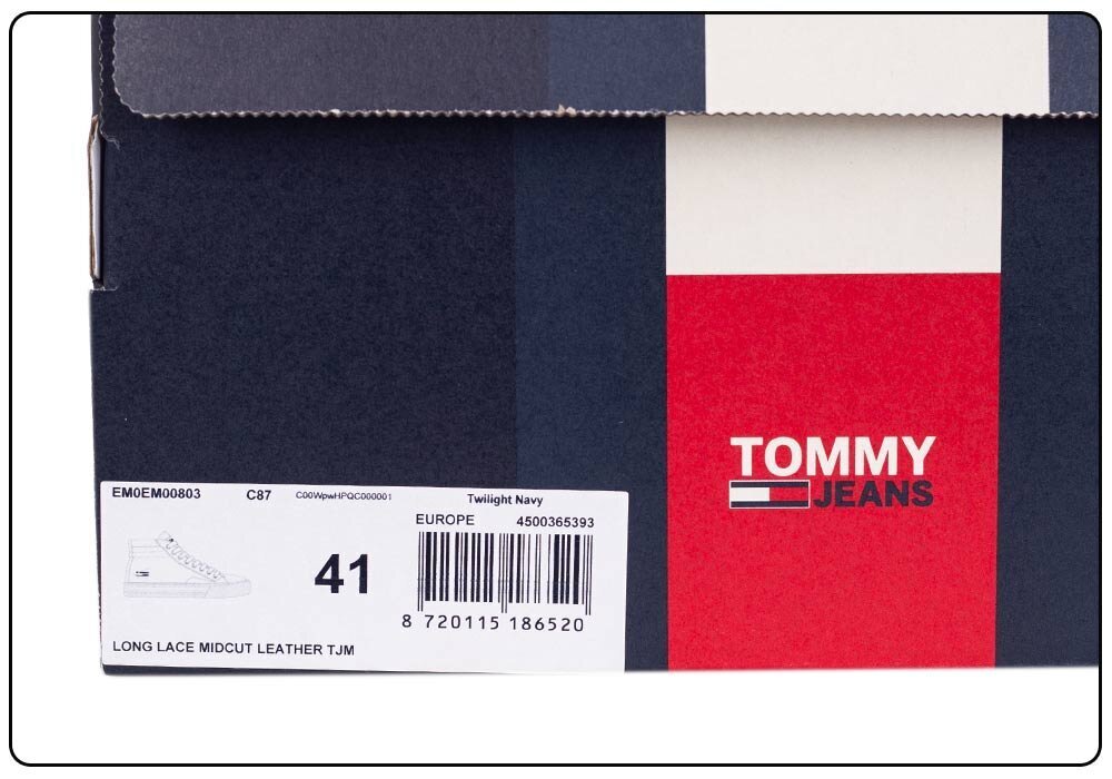 Vyriški batai Tommy Hilfiger TJM, tamsiai mėlyni EM0EM00803 C87 39284 kaina ir informacija | Kedai vyrams | pigu.lt