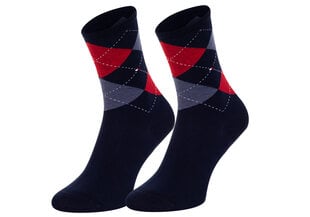 Kojinės vyriškos Tommy Hilfiger, 2 poros, tamsiai-mėlynos/raudonos 443016001 563 40471 kaina ir informacija | Moteriškos kojinės | pigu.lt