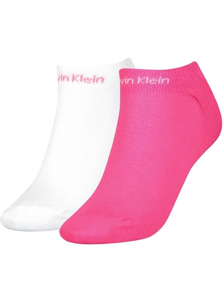 Moteriškos kojinės Calvin Klein, 2 poros, baltos/rožinės 701218774 004 39730 37-41 цена и информация | Moteriškos kojinės | pigu.lt